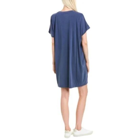 MADEWELL XSMALL Sandwashed T-shirt Shift Dress Blue XS - Picture 2 of 8
